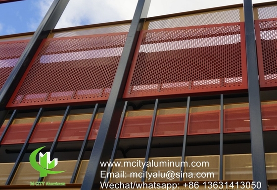 China aluminum perforated sheet for facade wall cladding panel exterior building cover for building or ceiling supplier