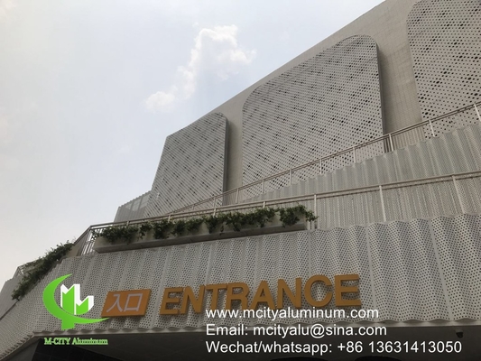 China Perforated aluminum wall facade wall cladding panel exterior building cover for building outdoor face supplier