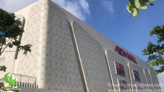 China Perforatd metal facades Metal cladding factory exterior metal solid panel aluminium supplier