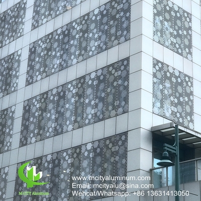 China China PVDF Metal aluminum perforated standard  panel used for building exterior supplier
