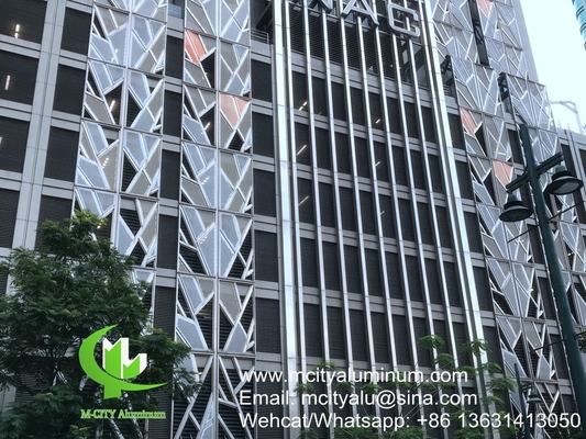China PVDF Metal aluminum perforated non standard  panel used for building exterior supplier