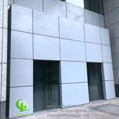 China China 30033mm metal aluminum panel fluorocarbon aluminum solid panel curtain wall for facade cladding supplier