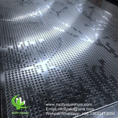 China PVDF Metal aluminum perforated patterns used for building facade decoration supplier