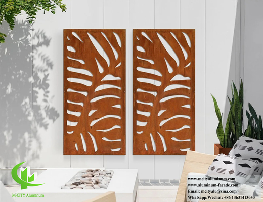 Laser Cutting Aluminum Wall Panel Metal Screen Privacy Screen For Outdoor Indoor Decoration