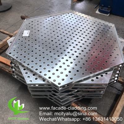 China 3mm  Powder coated Metal aluminium perforated panel cladding for facade exterior cladding supplier