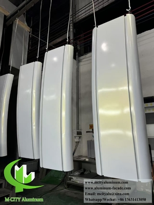 Hyperbolic Metal Facades Double Curved Panels Solid Aluminum
