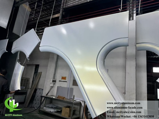 Hyperbolic Metal Facade Panels Solid Aluminum Sheet For Outdoor Use