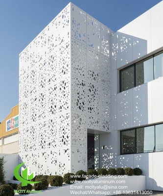 China wall cladding Powder coated Metal aluminium facade exterior cladding supplier