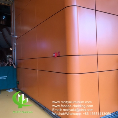 Metal aluminum facade curtain wall aluminum solid panel for facade cladding