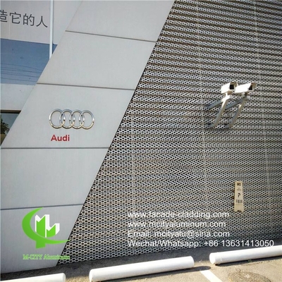 China AUDI TERMINAL facade Perforated wall cladding metal aluminum panel supplier