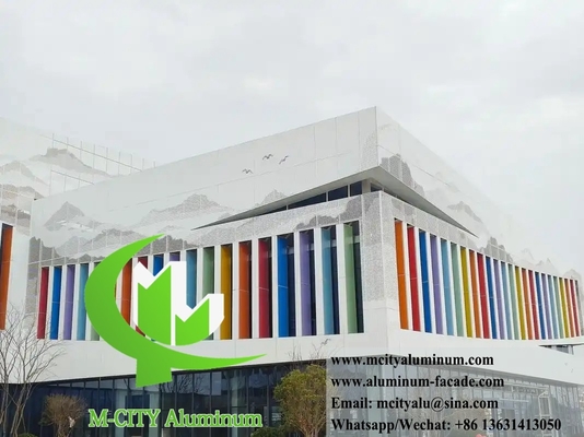 Architectural Metal Facade Decoration 3mm Thickness