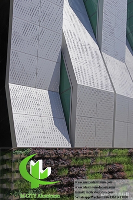 1000x2000mm Perforating Metal Facade Cladding Wall Panels For House Decoration