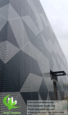 Customized Perforated Aluminum Facade Cladding for Building Facade Decoration with Modern Design