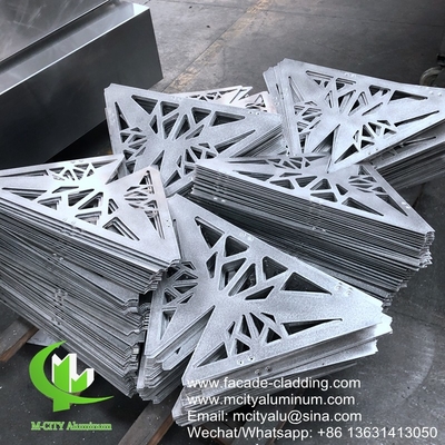 China Architectural aluminum facade laser cut metal sheet metal screen supplier