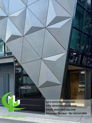 Custom Made Metal Cladding Panel Aluminum Facades