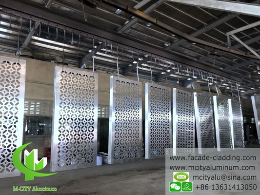 China PVDF metal cladding supplier perforated metal screen exterior interior wall cladding supplier