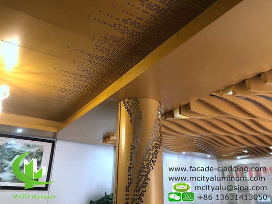 China Exterior aluminum ceiling for wall cladding PVDF paint PPG coating supplier