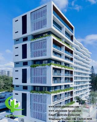 Wall panel aluminum metal screen for facades decoration