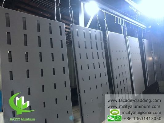 China Aluminum solid panel for facade powder coated grey color 3mm thickness supplier