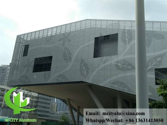 Decorative aluminum panels for building wall cladding facade