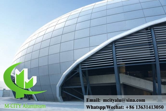 China Aluminum wall cladding Powder coated Metal aluminium facade exterior cladding supplier