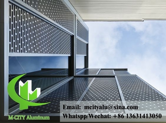 Aluminium facade perforated sheet  for building cladding waterproof