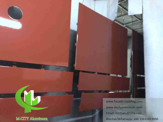 China CNC aluminum sheet Architectural aluminum facade perforated wall cladding Perforated sheet supplier