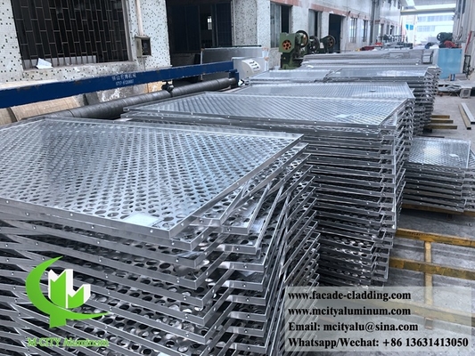 Metal exterior aluminum laser cut sheet Architectural aluminum facade laser cut for curtain  wall