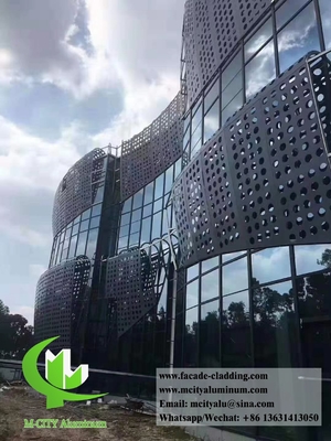 China China supplier Powder coated Metal aluminum perforated panel for facade exterior cladding supplier