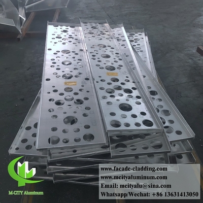 China CNC aluminum sheet Architectural aluminum facade laser cut for wall cladding Perforated sheet supplier