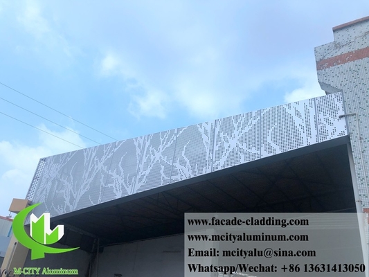 China Exterior Architectural aluminum facade laser cut for wall cladding Perforated sheet supplier