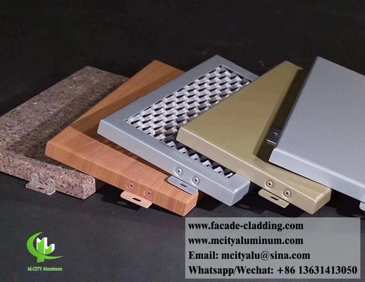 China solid panel Outdoor Metal aluminium sheet facade cladding for facade exterior cladding supplier