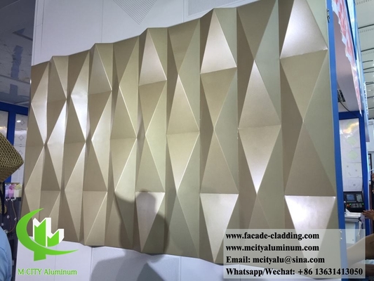China 3D metal panels aluminium sheet for wall cladding architectural building material supplier
