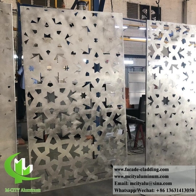 China Laser cut metal plate aluminium panels for building wall cladding facade system supplier