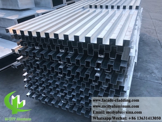 China Metal facade aluminum sheet customized non standard curtain wall for facade cladding supplier