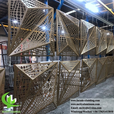 China 3D shape aluminum panels for hotel facade customized metal sheet China manufacturer supplier