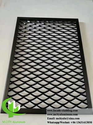 China Metal Cladding Aluminum Mesh Expanded Screen For Wall Cladding Facade Panels Decoration supplier