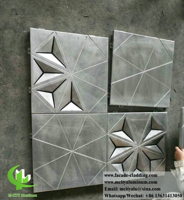 China 3D folded aluminum panels for building facade customized metal sheet supplier