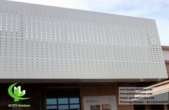 China Perforated aluminum panel fluorocarbon aluminum curtain wall for facade cladding supplier