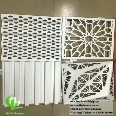 China Metal facade factory perforated aluminum cladding panels aluminum sheet for wall facade supplier