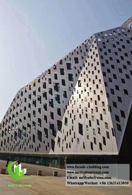 China Anti rust Perforated metal facades Perforated screen facade aluminum supplier