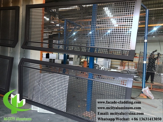 China Anti rust perforated screen metal facades aluminum for building windows supplier