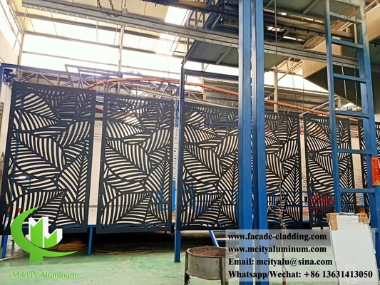 China 5mm metal cladding perforated metal screen metal facades aluminum PVDF durable supplier
