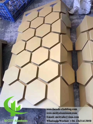 China 3D shape metal sheet for wall cladding metal screen for building facades aluminium durable supplier