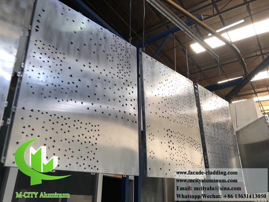 China Metal facade aluminum cladding decorative screen powder coated supplier