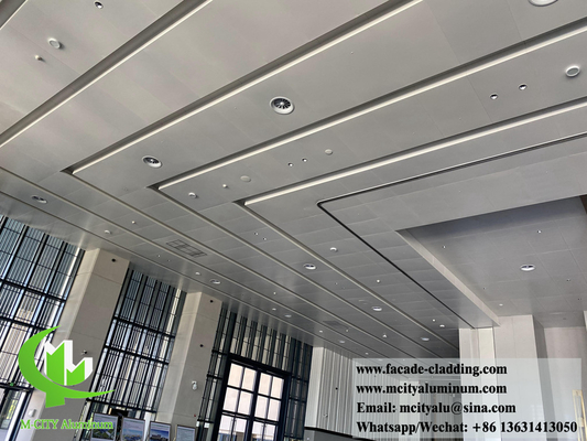 Exterior aluminum ceiling metal panels for wall decoration size color can be customized