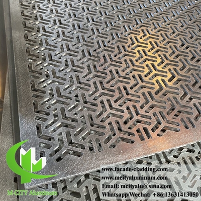 China CNC laser cut carved metal panel for garden fence aluminium screen building decoration 4mm thickness in China supplier