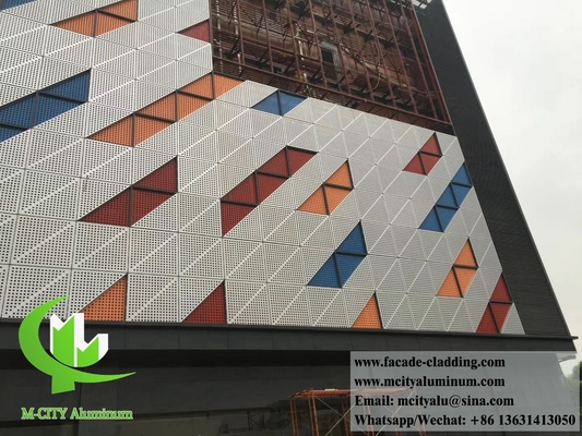 China Perforating metal panel aluminium screen for building wall facade cladding anti rust supplier