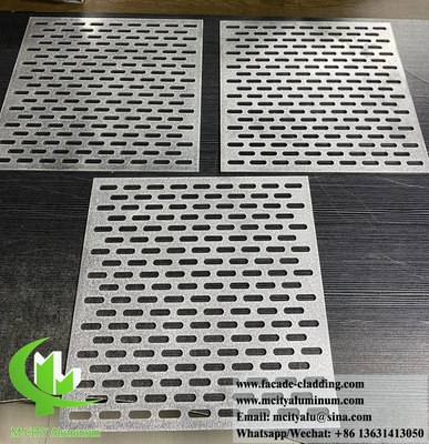 China Metal Perforated aluminium panel for building facade wall cladding interior exterior decoration supplier