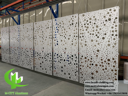 China Perforated aluminum facades panel metal cladding decorative screen supplier